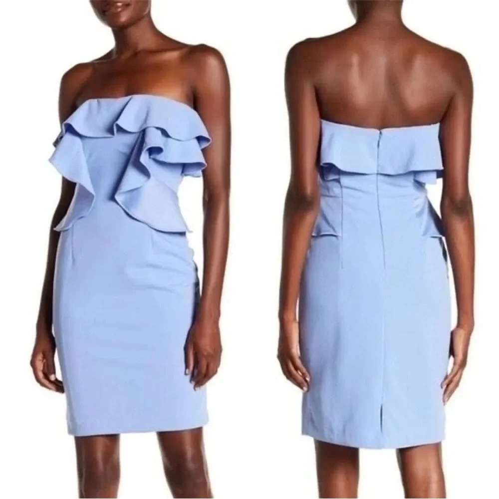 Alexia Admor Women's Strapless Dress Periwinkle Blue.‎ Size 4. NWT.